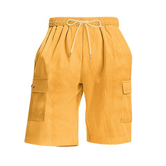 Mens Corduroy Multi-Pocket Shorts For Sports