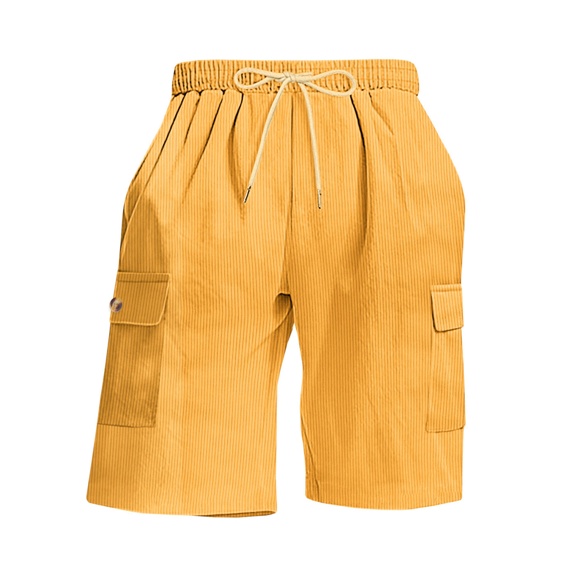 Mens Corduroy Multi-Pocket Shorts For Sports
