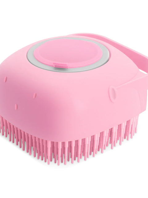 Pet Dog Shampoo Massager Brush Cat Massage Comb Grooming Scrubber Shower Brush For Bathing Short Hair Soft Silicone Brushes