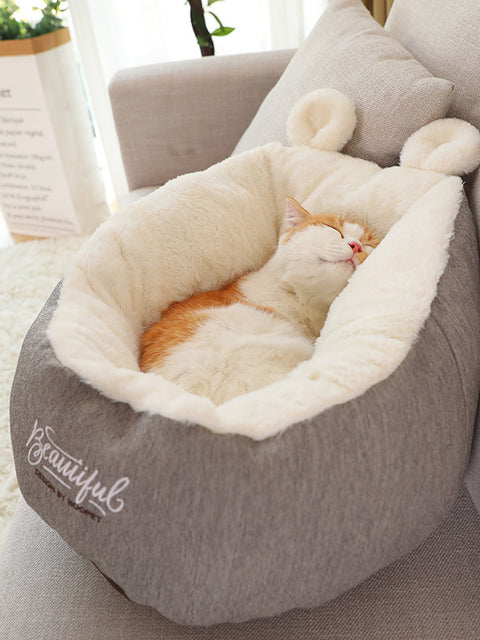 Pet Dog Bed Warming Soft Sleeping Bag Cushion Puppy Kennel