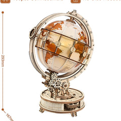 Rokr Luminous Globe 3D Wooden Hot Selling 180PCS Model Building Block Kits Toy