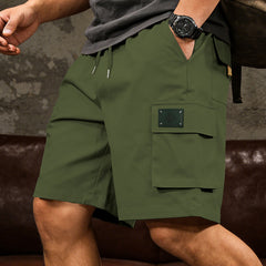 Men's Loose Elastic Casual Multi Pocket Shorts