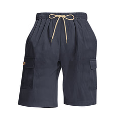Mens Corduroy Multi-Pocket Shorts For Sports