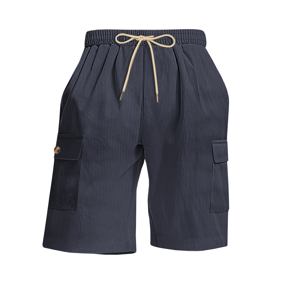 Mens Corduroy Multi-Pocket Shorts For Sports