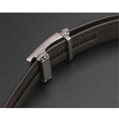 Men Belt Leather Belt For Men With Anti-Scratch Buckle Control Design For Formal Work Or Casual