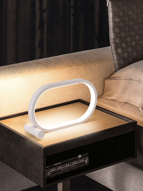 Usb Plug-In Lamp Oval Acrylic Lamp Touch Control Dimmable Modern Simple Creative Night Lamp Bedside Reading Lamp Desk Table Led