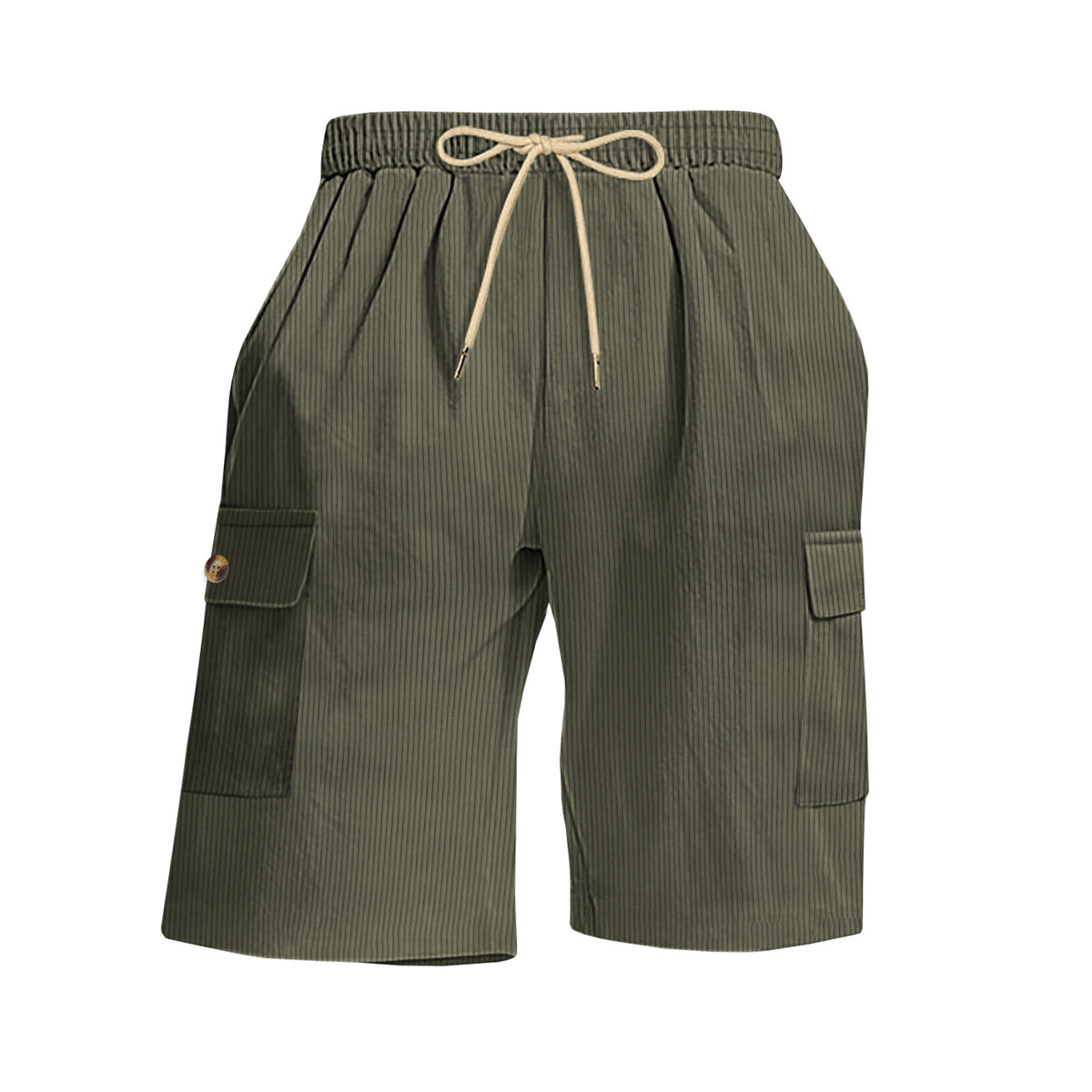 Mens Corduroy Multi-Pocket Shorts For Sports