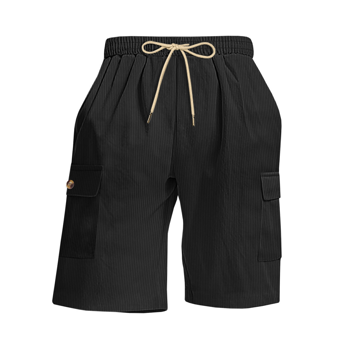 Mens Corduroy Multi-Pocket Shorts For Sports