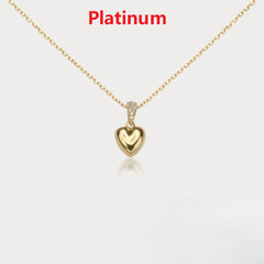 Jinai Heart Zircon Clavicle Necklace Niche And Sophisticated