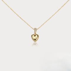 Jinai Heart Zircon Clavicle Necklace Niche And Sophisticated