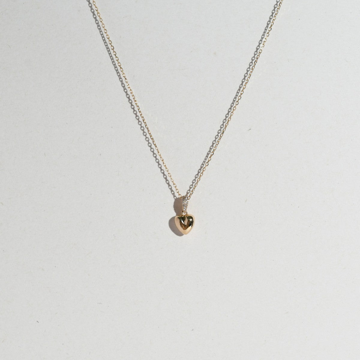 Jinai Heart Zircon Clavicle Necklace Niche And Sophisticated