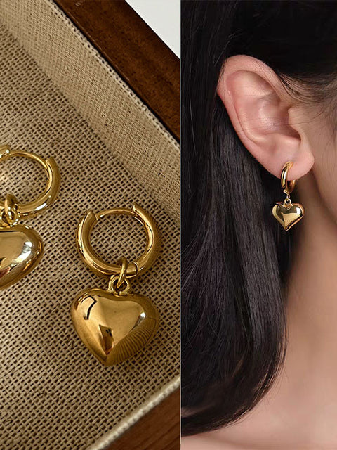 Retro Hong Kong Style Elegant Earrings For Women