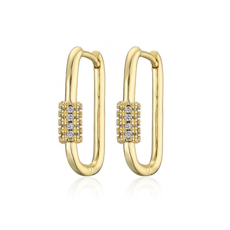 Cool Minimalist Geometric Metal Earrings