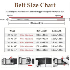 Men Belt Leather Belt For Men With Anti-Scratch Buckle Control Design For Formal Work Or Casual