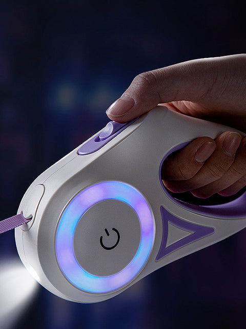 Dog Leash Retractable Leash And Dog Collar Spotlight Automatic Pet Dog Cat Traction Rope For Small Medium Dogs Pet Product