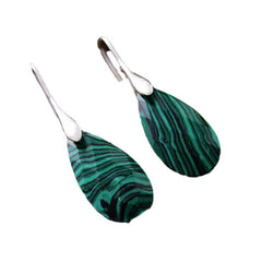 Simple High-quality Natural Tigers Eye Pendant Earrings