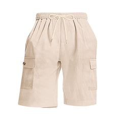 Mens Corduroy Multi-Pocket Shorts For Sports