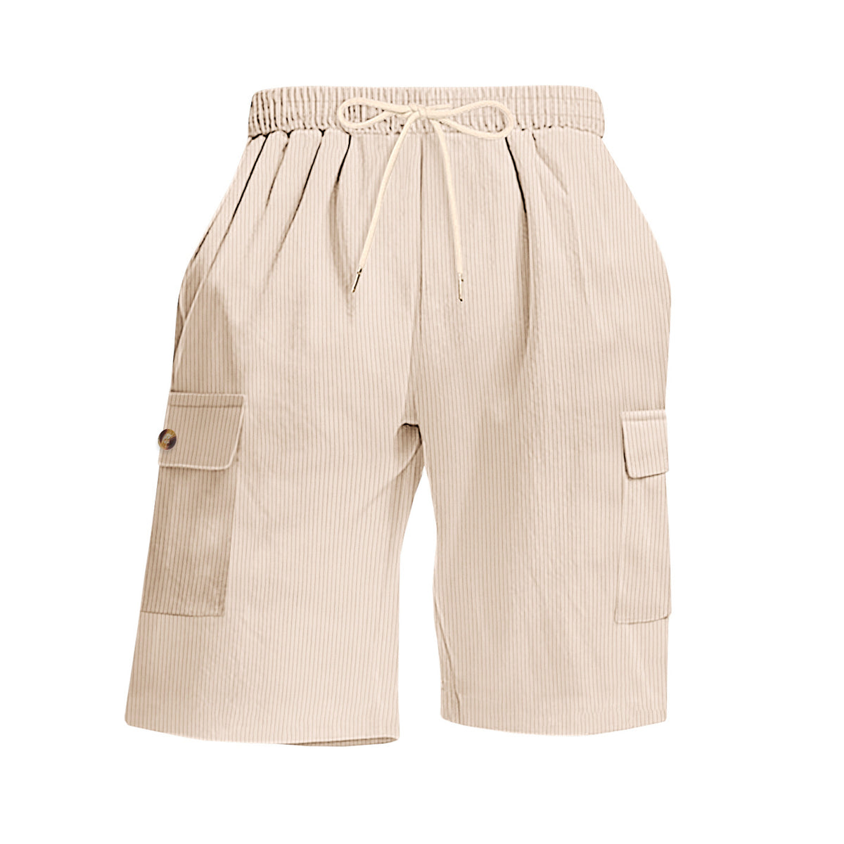 Mens Corduroy Multi-Pocket Shorts For Sports