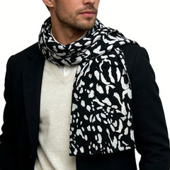 2pcs Abstract Long Scarf,Gallery Opening Bold Abstract Print Makes Artistic Statement,vacation,daily Life,evening Party,Office Appropriate Subtlety For Women Men