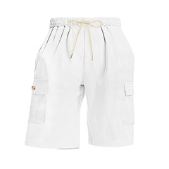 Mens Corduroy Multi-Pocket Shorts For Sports