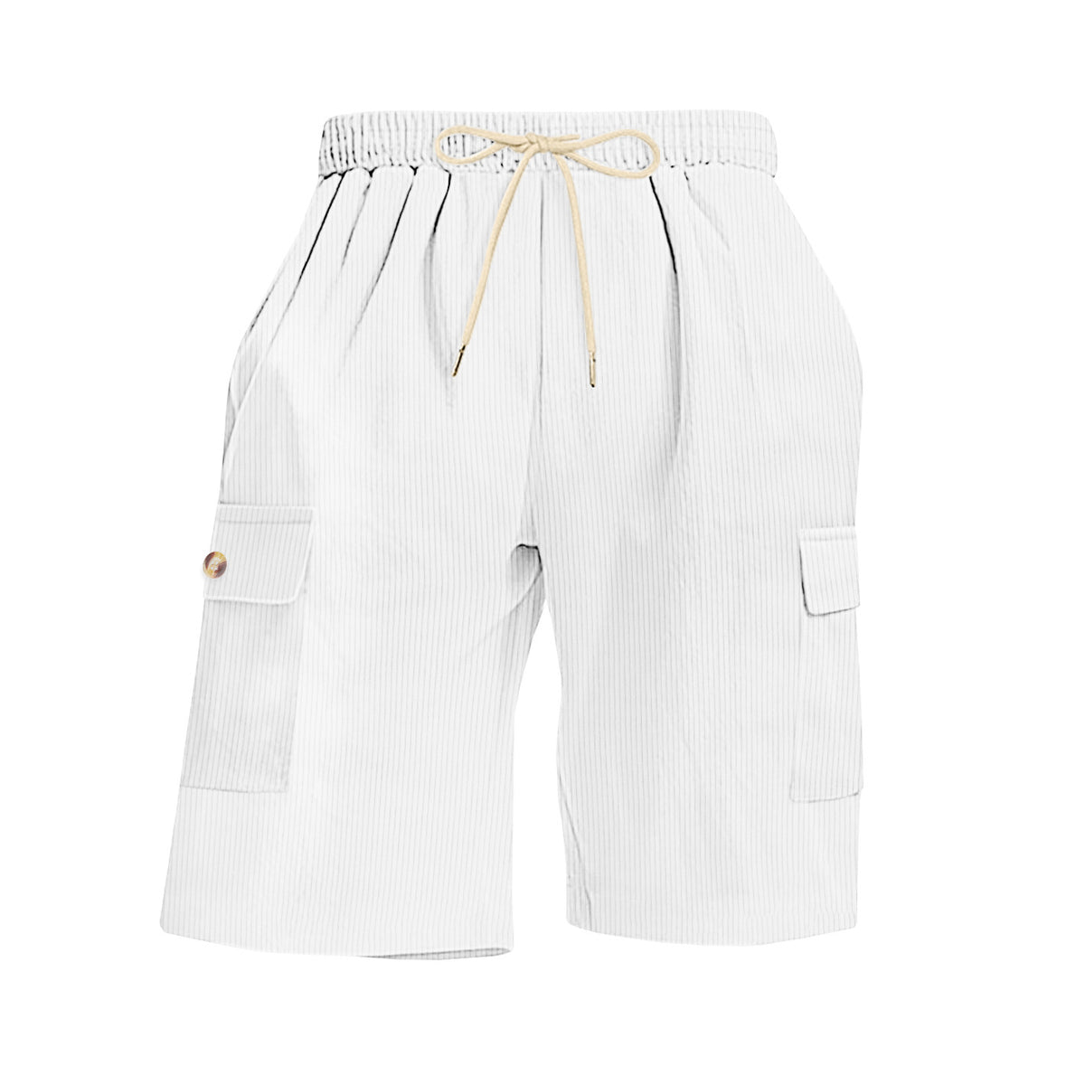 Mens Corduroy Multi-Pocket Shorts For Sports