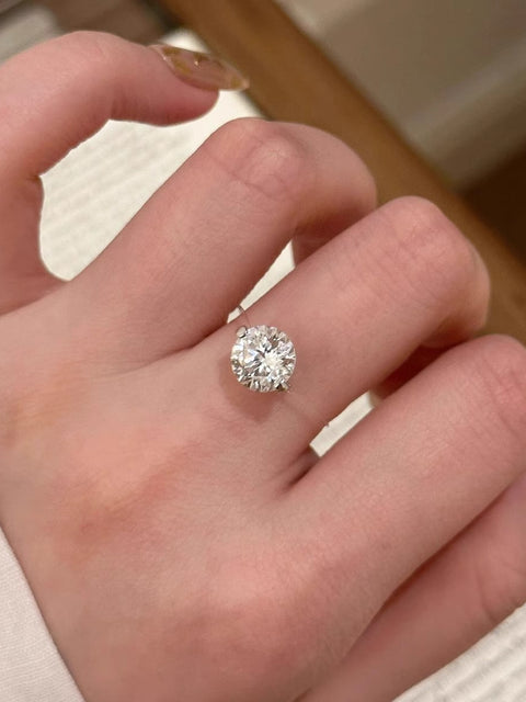 Light-luxury Transparent-thread Invisible Mermaid-tear Ring For Women