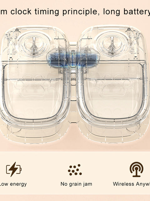 Automatic Pet Feeder Smart Food Dispenser For Cats Dogs Timer Stainless Steel Bowl Auto Dog Cat Pet Feeding Pets Supplies