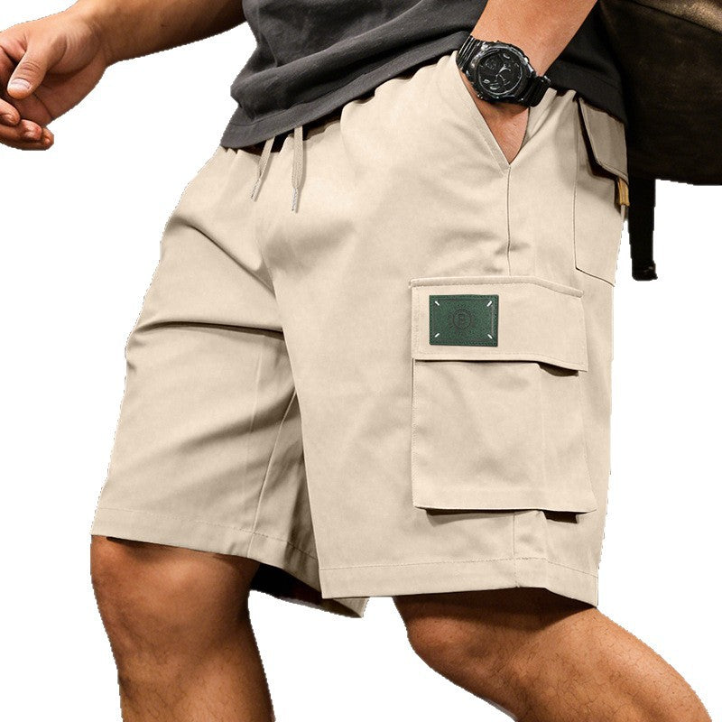 Men's Loose Elastic Casual Multi Pocket Shorts